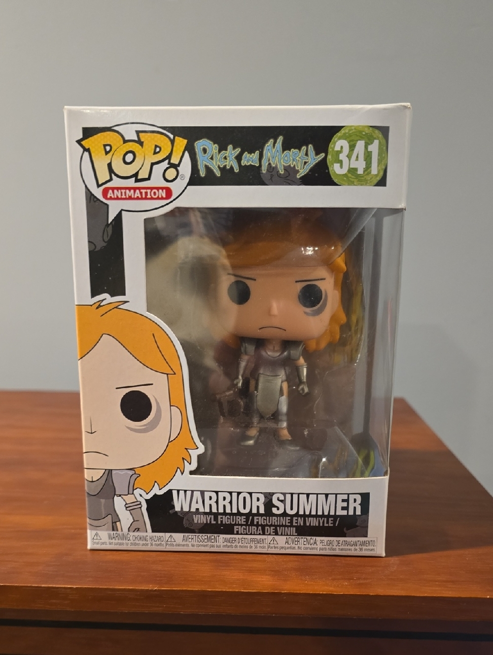 Funko Warrior Summer Vinyl Figure - Orange Hair & Gray Armor
